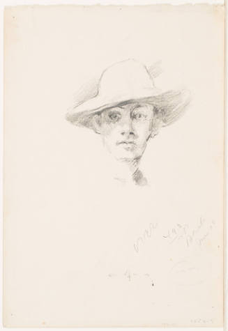 Man with Hat (recto), Standing Man (verso)