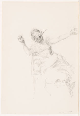 Seated Woman (recto), Figure Studies (verso)