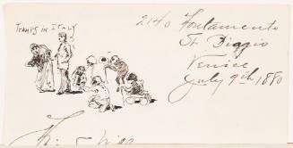 Tramps in Italy (Letter Fragment [July 9, 1889])
