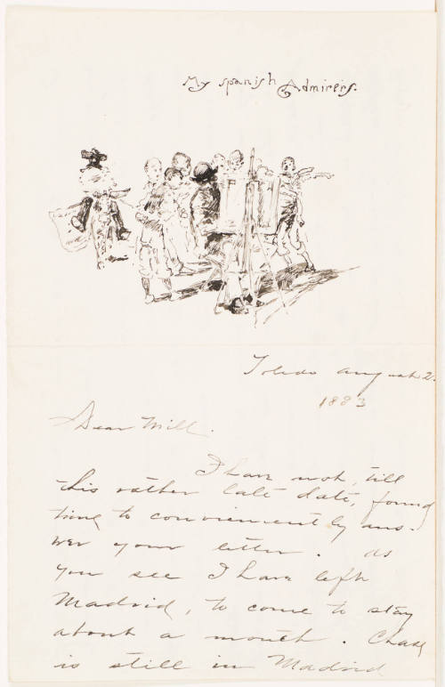 My Spanish Admirers (Letter Fragment [August 21, 1883])