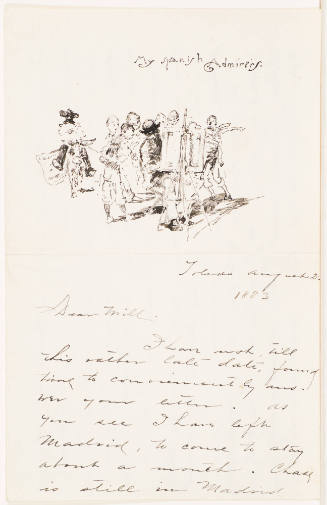 My Spanish Admirers (Letter Fragment [August 21, 1883])