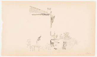 Corner of Building with Figures