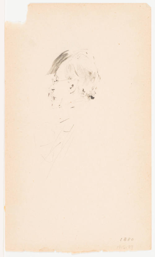 Head of Man with Glasses