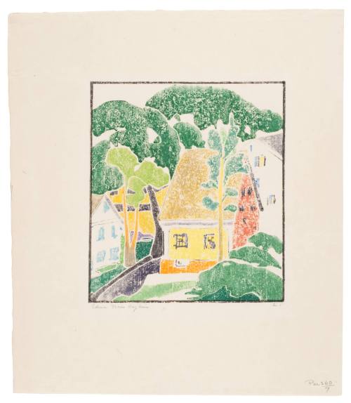 Landscape with Houses and Trees