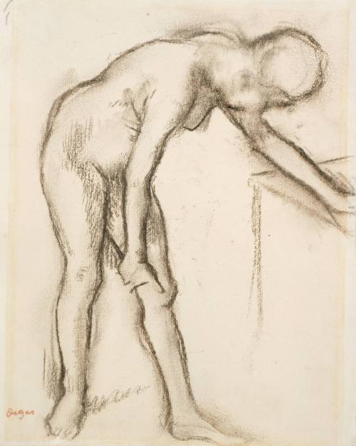 Nude Woman Leaning on a Table