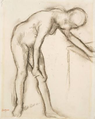 Nude Woman Leaning on a Table