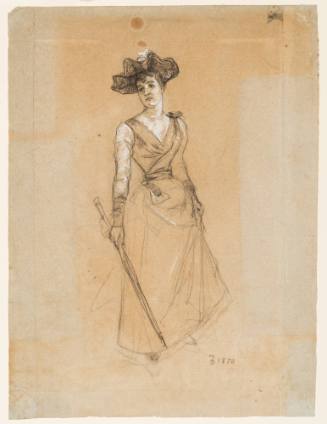 Full-Length Sketch of Woman