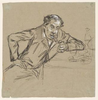 Sketch of Man with a Pipe