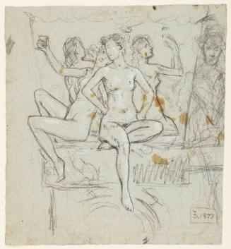 Study for Group of Nude Female Figures