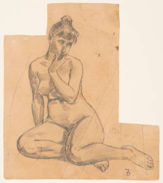 Study of Nude Figure Seated