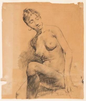 Study of Nude Figure Seated