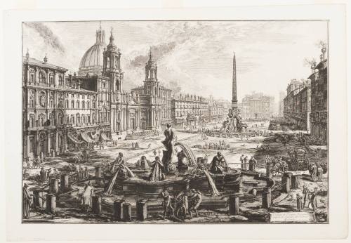 View of the Piazza Navona, with S. Agnese on the Left