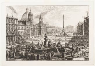 View of the Piazza Navona, with S. Agnese on the Left