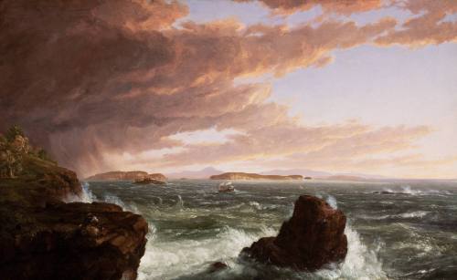 View across Frenchman's Bay from Mt. Desert Island, after a Squall