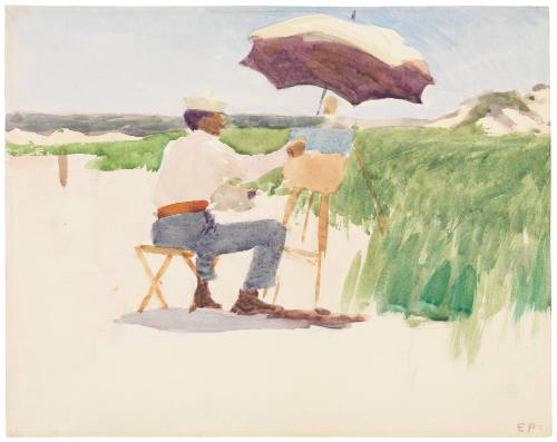 Sketching on the Beach