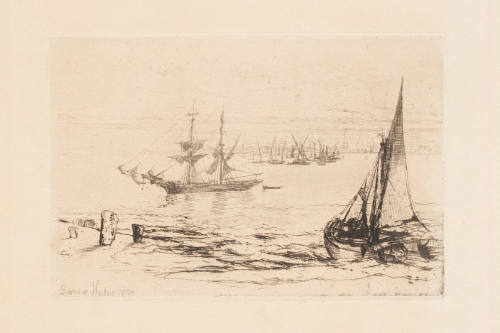 A Brig at Anchor