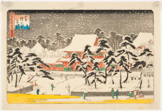 Zōjō Temple at Shiba in Snow (Shiba Zōjōji settchu)