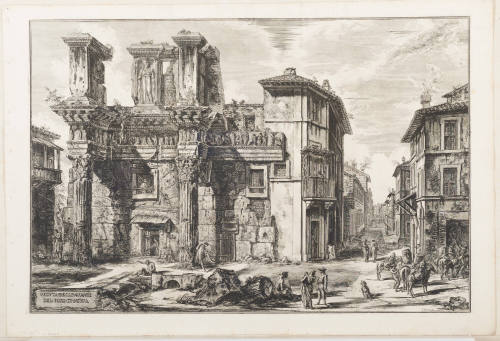 The Forum of Nerva; with the Two Half-Buried Coninthian Columns
