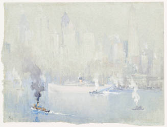 Blue Morning - Fruit Boats (N.Y. Harbor)