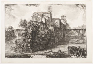 The Isola Tiberina, with S. Bartolommeo in the Fore-Ground