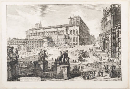 View of the Piazza Di Monte Cavallo