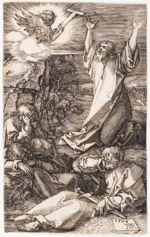 Christ on the Mount of Olives from Engraved Passion
