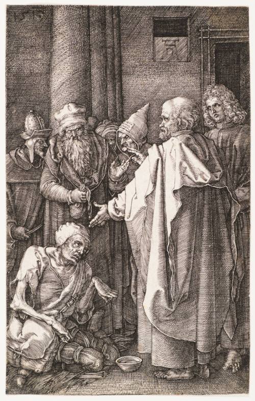 St. Peter and St. John Healing the Cripple from Engraved passion