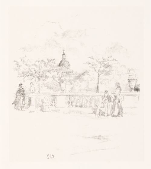The Pantheon, From the Terrace of the Luxembourg Gardens