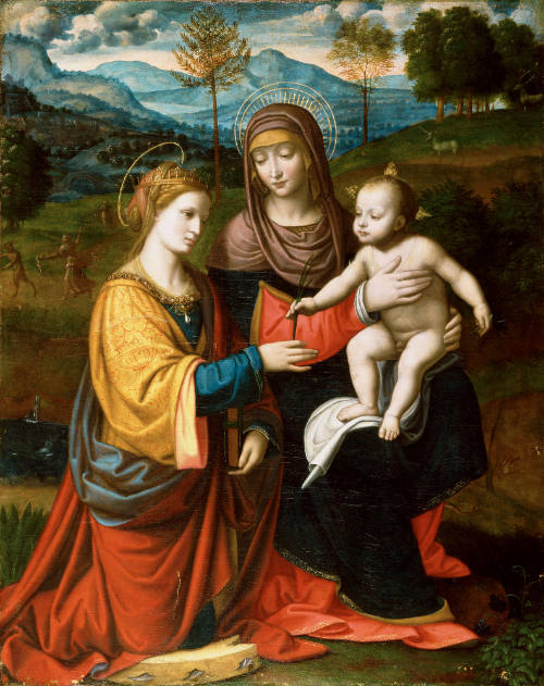 Madonna and Child with Saint Catherine of Alexandria