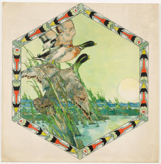 Wild Geese and Full Moon