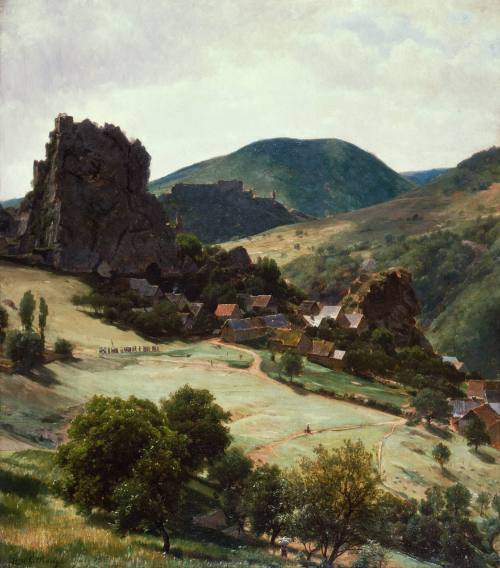 The Ruins of Kirn and Kallenfels Castles on the Nahe, Painted from Nature