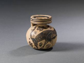 Black-Figure Aryballos with a Grazing Goat
