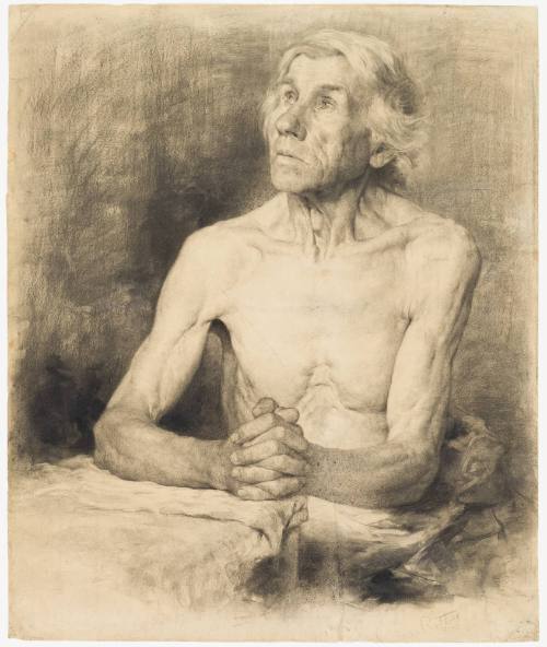 Half-Length Seated Nude Man