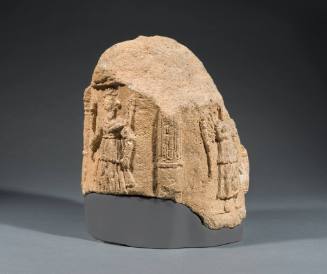 Cylindrical Altar with Two Winged Nikes