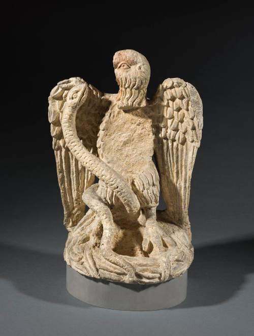 Eagle Wrestling with Serpent
