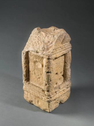 Inscribed Incense Altar in Form of Shrine
