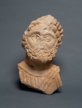 Fragmentary Bust of a Statue, Possibly a God