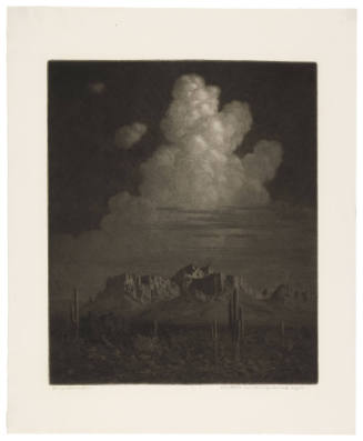 Superstition Mountain, Apache Trail, Arizona, Night