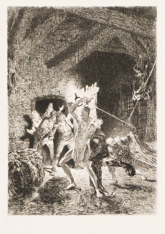 Don Quixote Attacking the Wine Skins