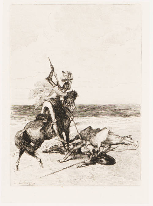 Don Quixote Vanquished by the Knight of the White Moon