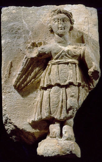 Winged Victory (Nike) Standing on a Globe