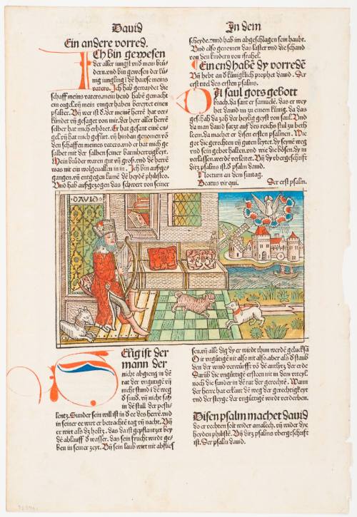 David Playing the Harp