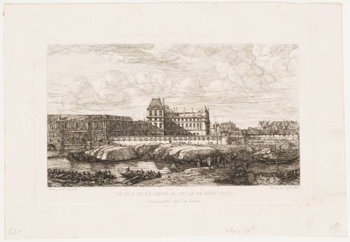 L'ancien Louvre d'apres une peinture de Zeeman, 1651