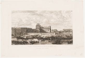 L'ancien Louvre d'apres une peinture de Zeeman, 1651