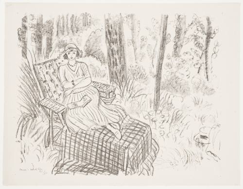 Seated Girl in a Garden