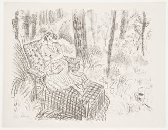 Seated Girl in a Garden