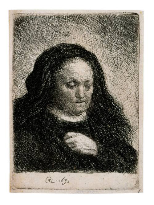 The Artist's Mother with Hand on Her Chest