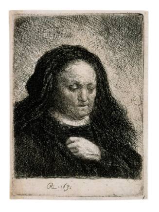 The Artist's Mother with Hand on Her Chest
