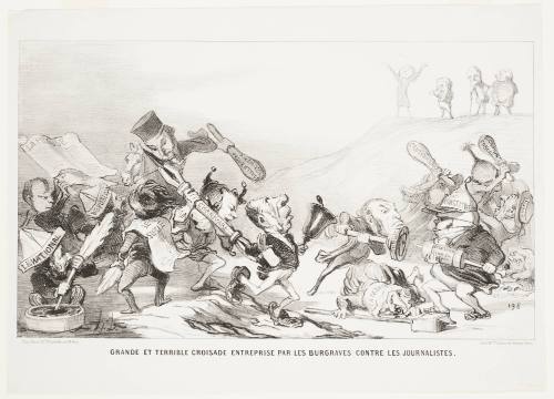 Grande Et Terrible Croisade Entreprise Par Les Burgraves Contre Les Journalistes