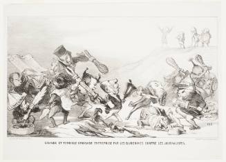 Grande Et Terrible Croisade Entreprise Par Les Burgraves Contre Les Journalistes